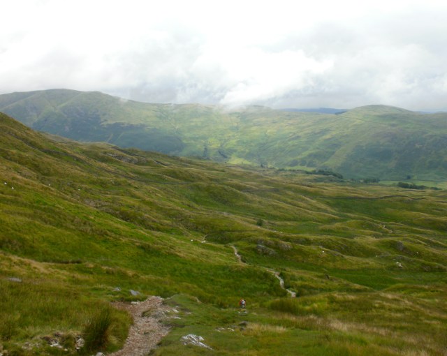 The trail to the town of Troutbeck 