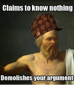"Scumbad Socrates" prepared to pester you at the forum [image from perceptemeu]